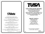 Предварительный просмотр 1 страницы Tabata TUSA Owner'S Manual