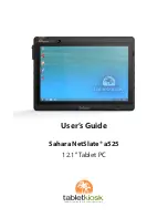 TabletKiosk Sahara NetSlate a525 User Manual preview