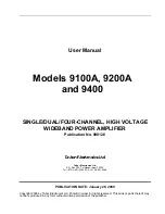 Tabor Electronics 9100A User Manual preview