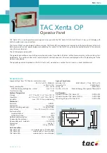 TAC Vista TAC Xenta OP Manual preview