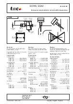 TAC EGWS Series Installation Instructions preview