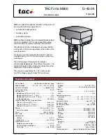 TAC Forta M800 Manual preview