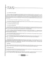 Preview for 5 page of TAC Matchless Manual