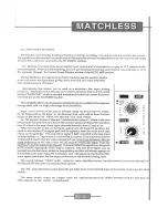 Preview for 10 page of TAC Matchless Manual