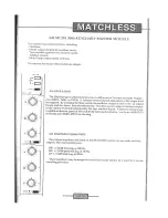 Preview for 16 page of TAC Matchless Manual