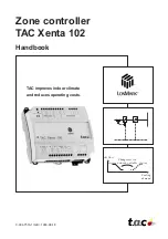 TAC Xenta 102 Handbook preview