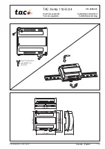 Предварительный просмотр 1 страницы TAC Xenta 110-D/24 Installation Instructions