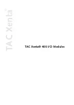 Предварительный просмотр 3 страницы TAC Xenta 400 Series Manual