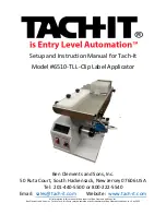 Preview for 1 page of Tach-It 6510-TL Setup And Instruction Manual