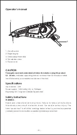 Preview for 2 page of TACKLIFE EGD15AC User Manual