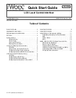 Preview for 1 page of Taco Electronic Solutions iWorX LCI3 Quick Start Manual