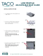 Preview for 2 page of Taco Marine M20-1013A Assembly Instructions