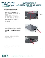 Preview for 4 page of Taco Marine M20-1013A Assembly Instructions