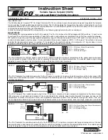 Taco 00-VS Instruction Sheet preview