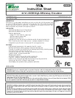 Preview for 1 page of Taco 007e-2 Series Instruction Sheet