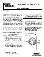 Taco 265-1 Instruction Sheet preview