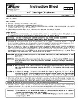 Taco Comfort Solutions 007-F5-7IFC Instruction Sheet preview