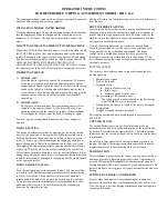 Preview for 1 page of Taco HR Series Operator Instructions Manual