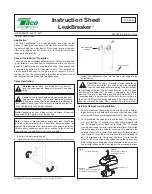 Taco LeakBreaker LB-075-H-1LF Instruction Sheet preview