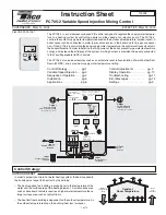 Taco PC705-2 Instruction Sheet предпросмотр