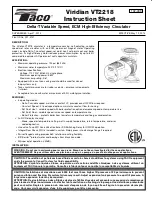 Taco Viridian Delta-T Instruction Sheet preview