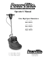 Preview for 1 page of Tacony Powe-Flite M1200 Operator'S Manual