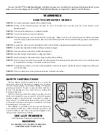 Preview for 2 page of Tacony Power-Flite NM1600 Operator'S Manual & Parts List