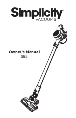 Preview for 1 page of Tacony Simplicity S65 Owner'S Manual