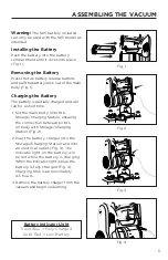 Предварительный просмотр 7 страницы Tacony Simplicity S65 Owner'S Manual