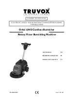 Tacony Truvox International Orbis UHS User Manual preview