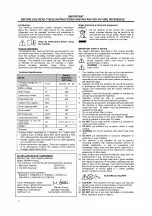 Preview for 3 page of Tacony TRUVOX MW340/PUMP/B User Manual