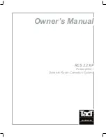 Preview for 1 page of TacT Audio RCS 2.2 XP Owner'S Manual