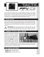 Tactic FPV-C2 Manual preview