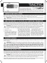 Tactic TR424 Quick Start Manual preview