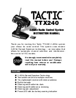 Preview for 1 page of Tactic TTX240 Instruction Manual