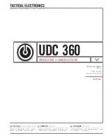 Preview for 1 page of Tactical Electronics UDC 360 Manual