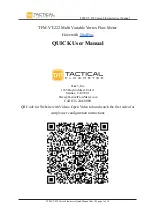 Tactical TFM VT-222 User Manual preview