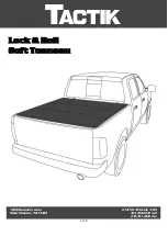 Tactik Lock & Roll Soft Tonneau Installation Instructions Manual предпросмотр