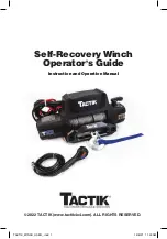 Предварительный просмотр 1 страницы Tactik T10 Operator'S Manual