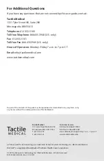 Preview for 36 page of Tactile Medical Actitouch User Manual