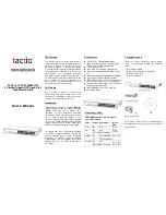 tactio INEO-GW2404G User Manual предпросмотр