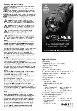 TactX Flashlights TactX-LM500 Instruction Manual preview