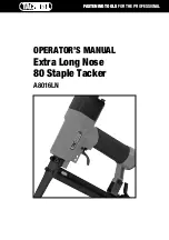 Preview for 1 page of tacwise A8016LN Operator'S Manual