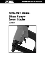 Preview for 1 page of tacwise C9725V Operator'S Manual