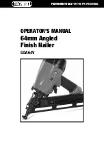 tacwise GDA64V Operator'S Manual preview