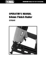 tacwise GFN64V Operator'S Manual preview