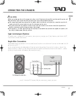 Предварительный просмотр 7 страницы TAD CE1 Owner'S Manual