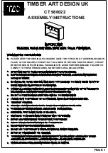 Preview for 1 page of TAD CT 980022 Assembly Instructions Manual