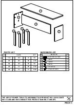 Preview for 3 page of TAD DR 960009 Assembly Instructions Manual