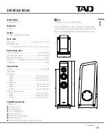 Предварительный просмотр 11 страницы TAD Evolution One TAD-E1TX Owner'S Manual